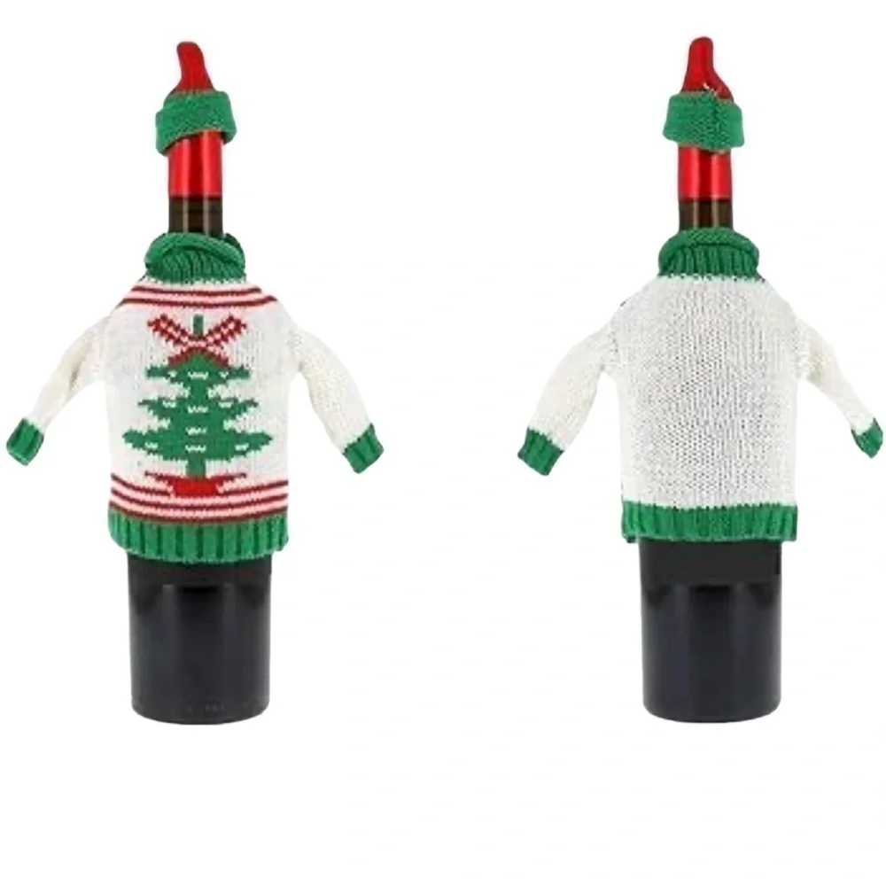 Christmas Bottle Decoration Sweater Bottle Warmer